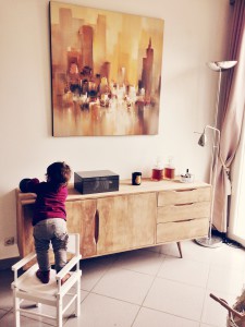Child in living room